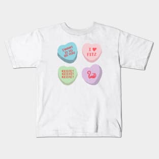 Fitz Keeper of the Lost Cities Conversation Hearts Kids T-Shirt